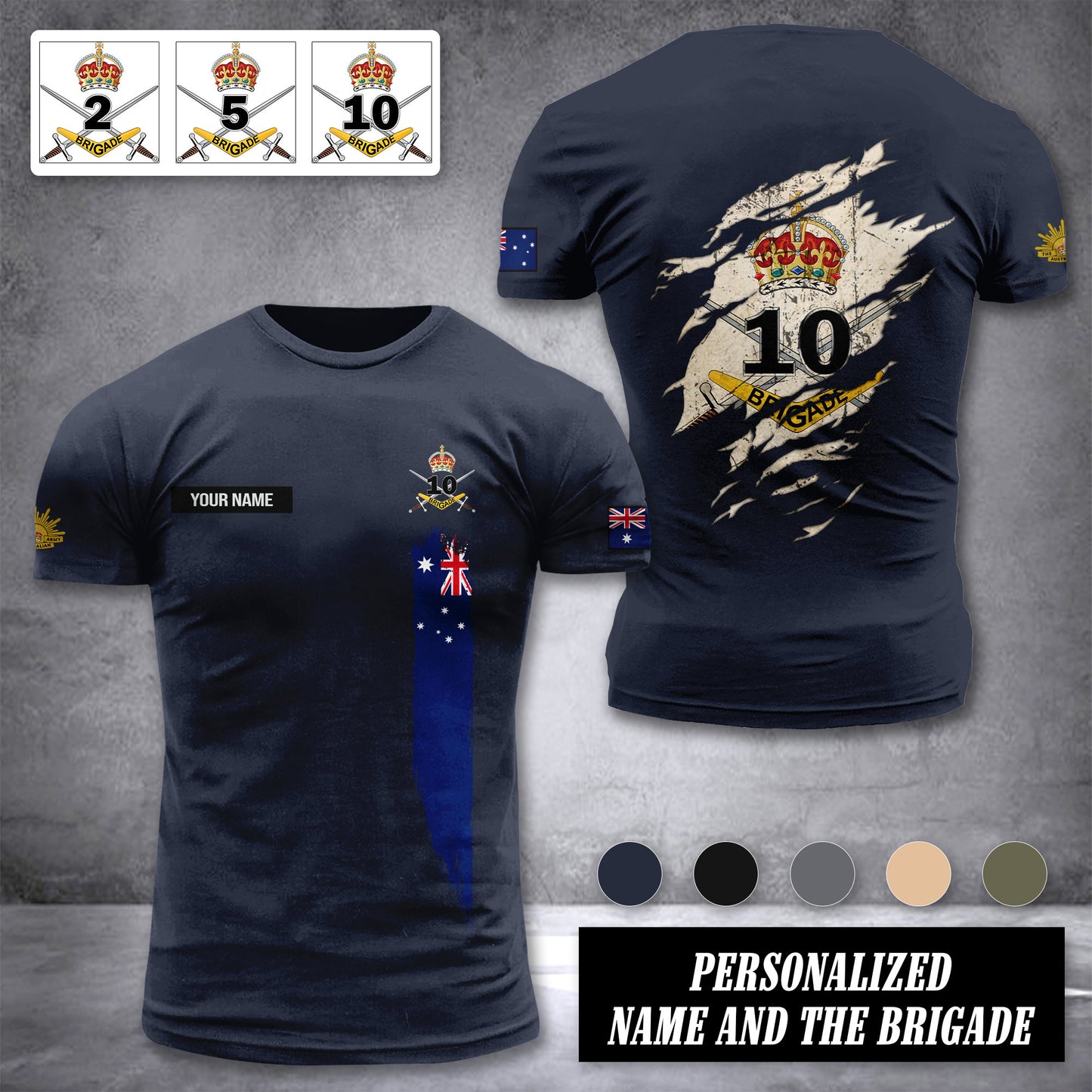 Australia army customize T-shirt 230
