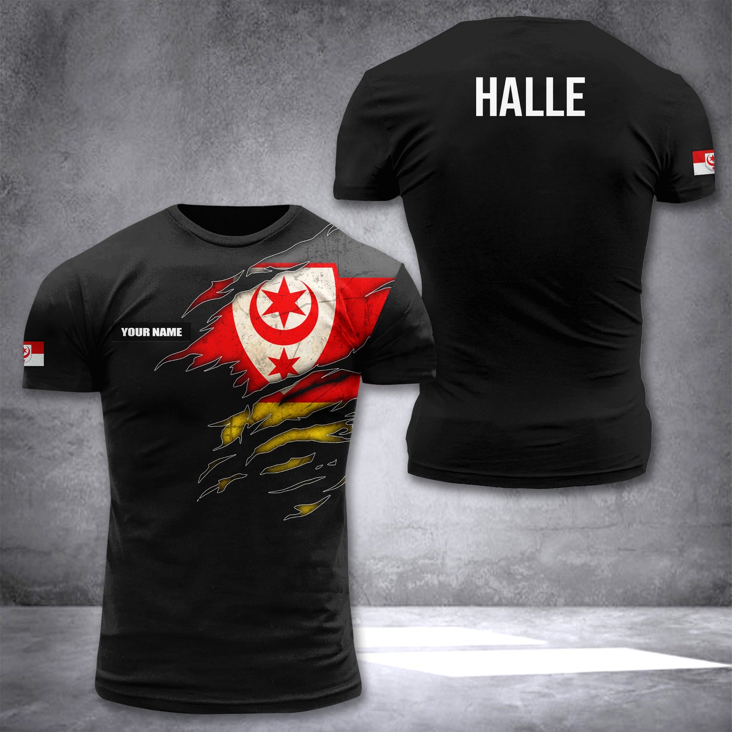 Halle Germany customize T-shirt 3d 245