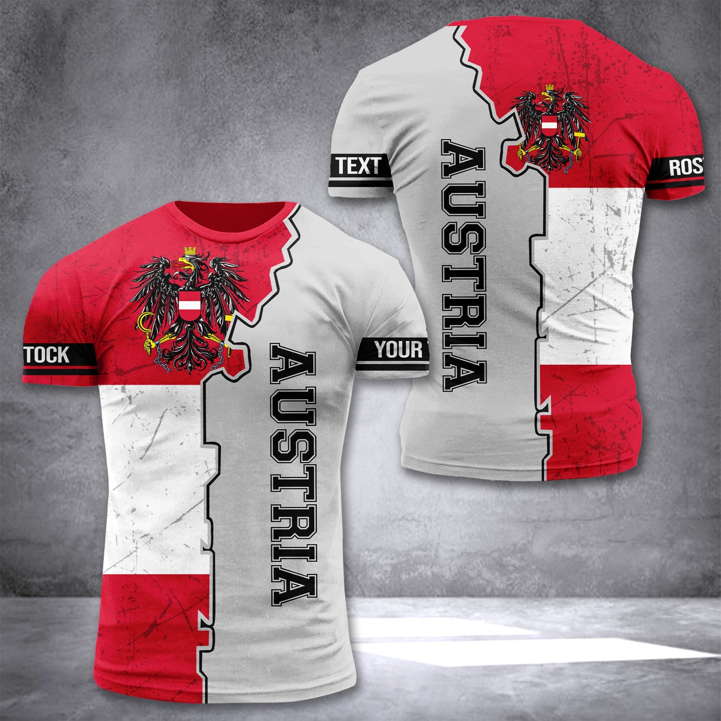 Austria customize T-shirt 3d 330