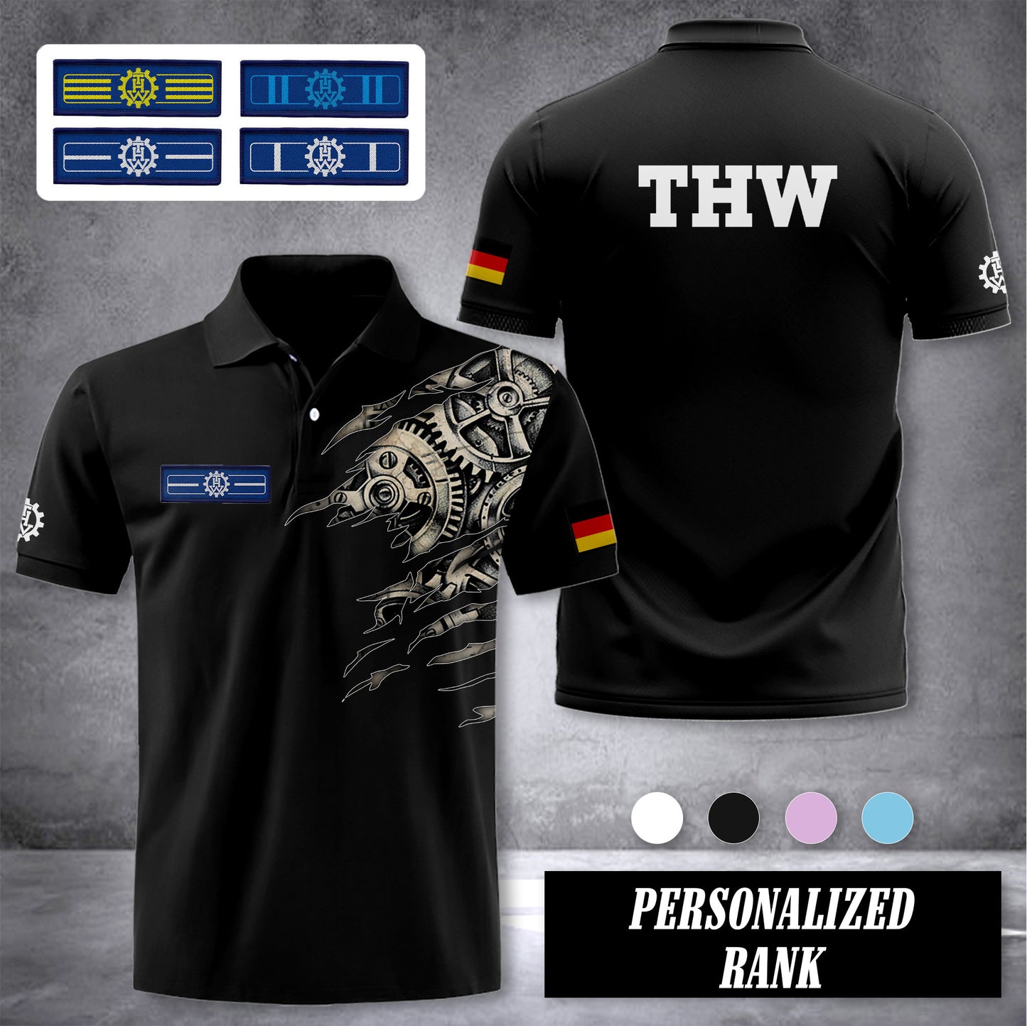 THW Germany customize ranking polo zak