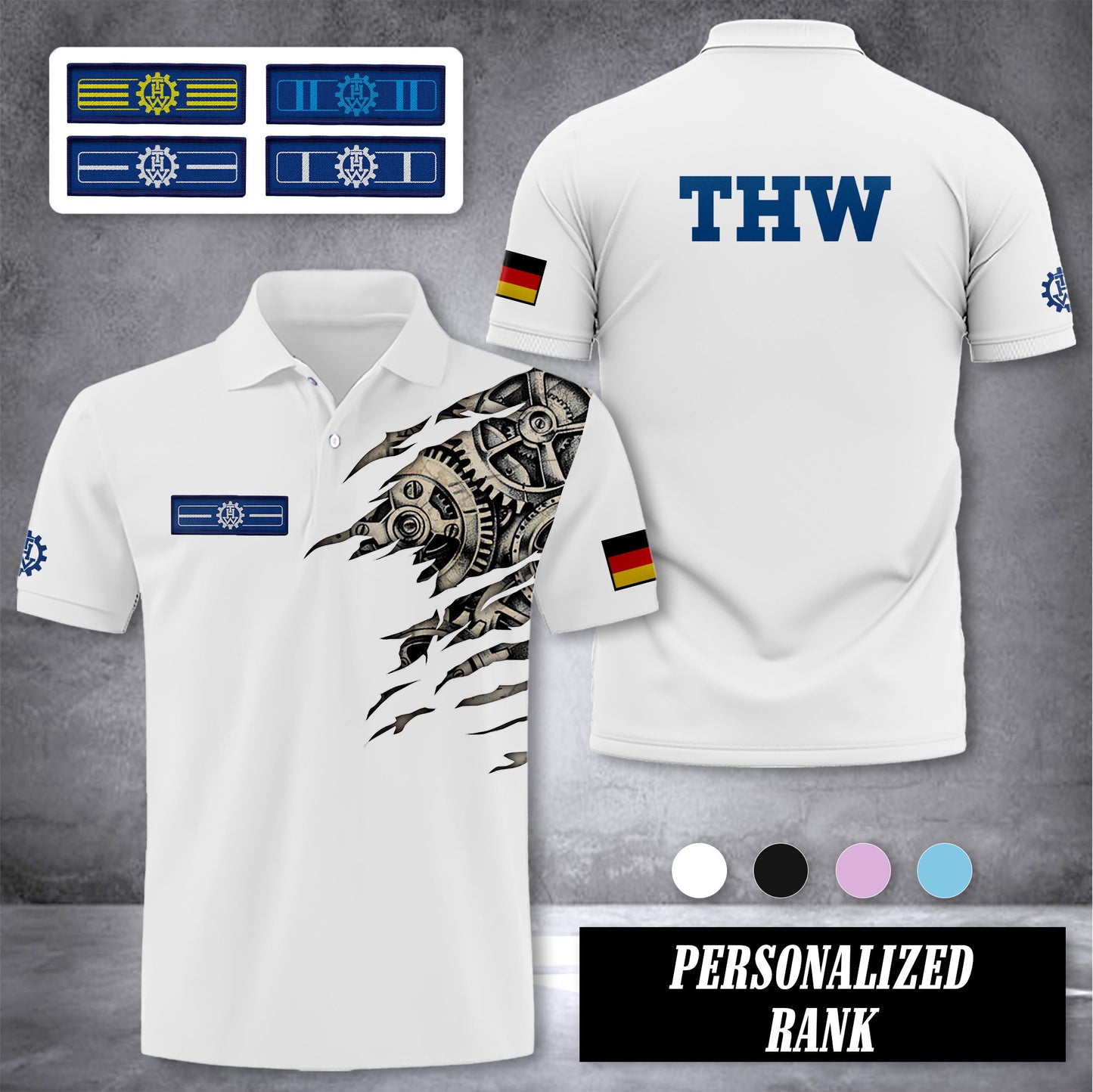 THW Germany customize ranking polo zak