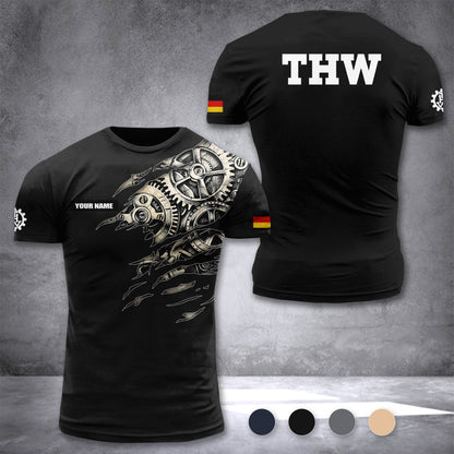 THW Germany customize T-shirt 3d CT4
