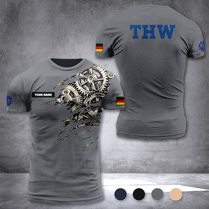 THW Germany customize T-shirt 3d CT4