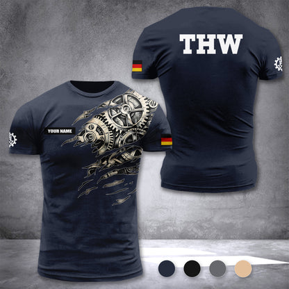 THW Germany customize T-shirt 3d CT4
