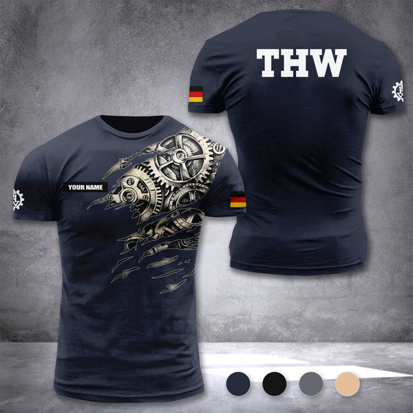 THW Germany customize T-shirt 3d CT4