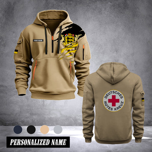 Rotes Kreuz Baden-Württemberg customize Hoodie Half Zipper NLG
