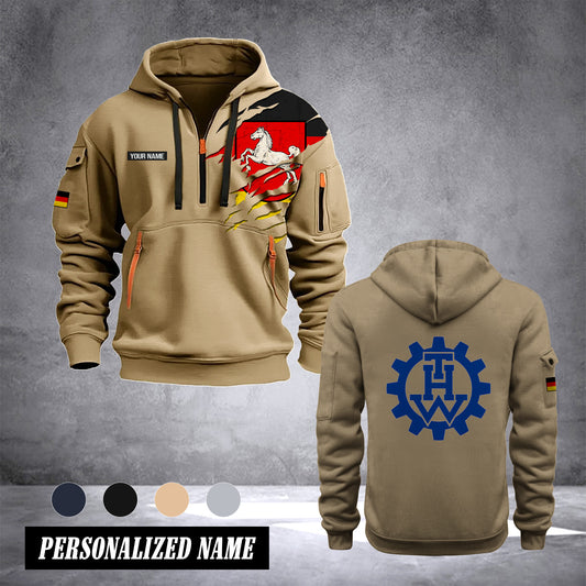 THW lower saxony customize Hoodie Half Zipper NLG
