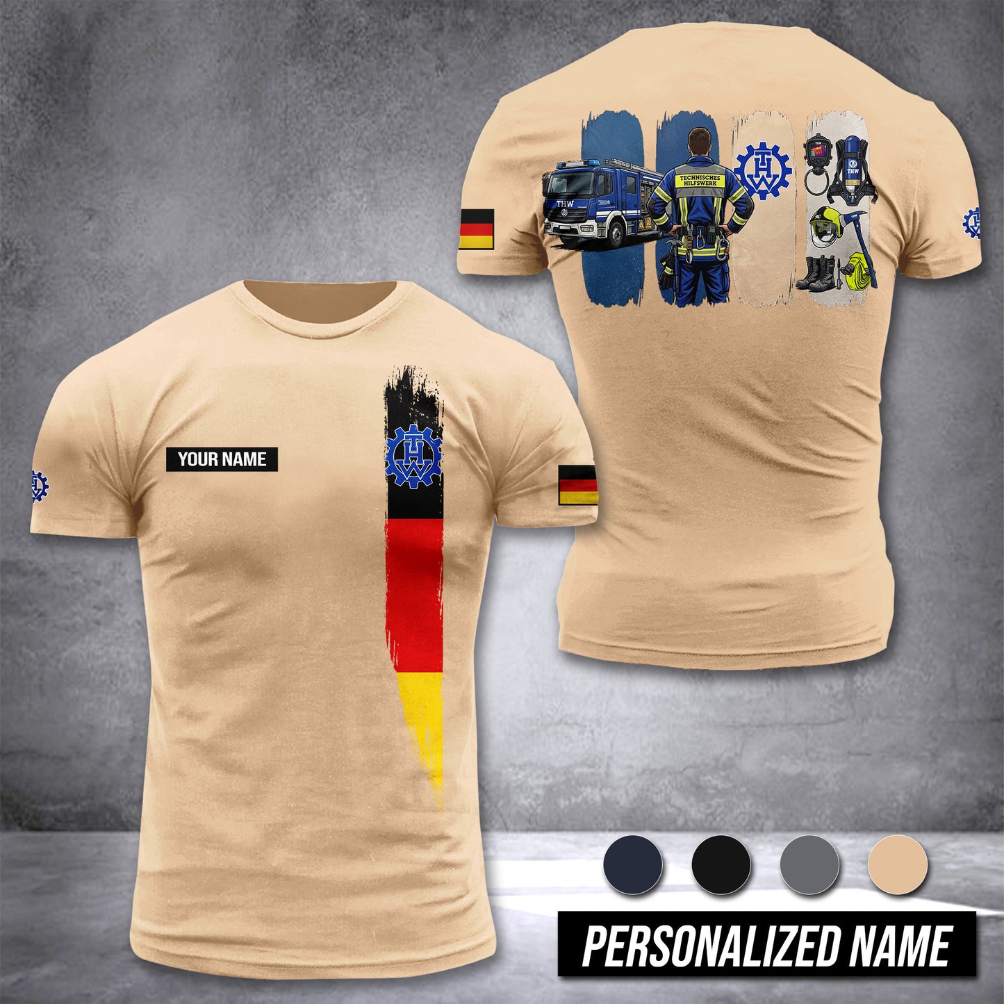 THW Germany customize T-shirt 433