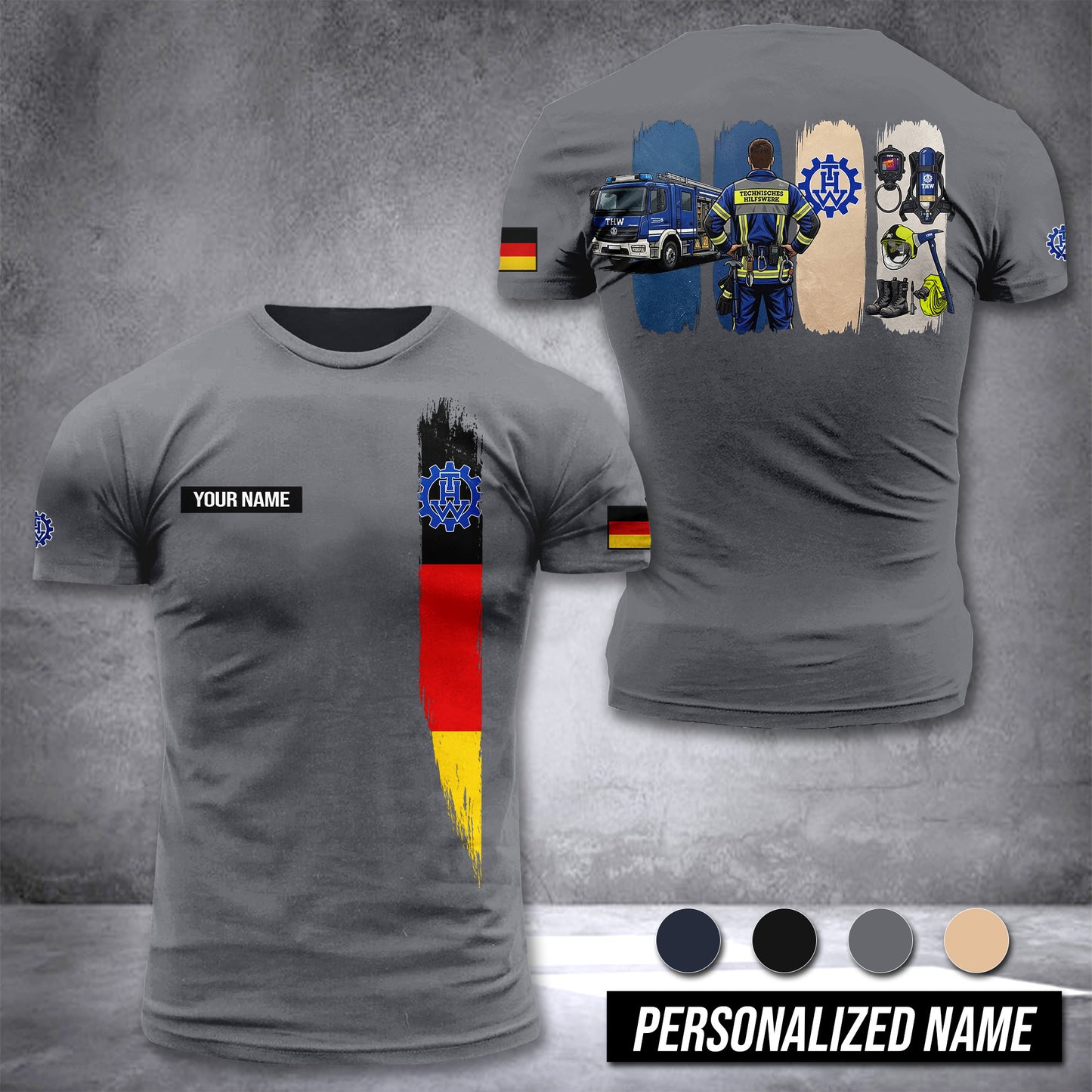 THW Germany customize T-shirt 433