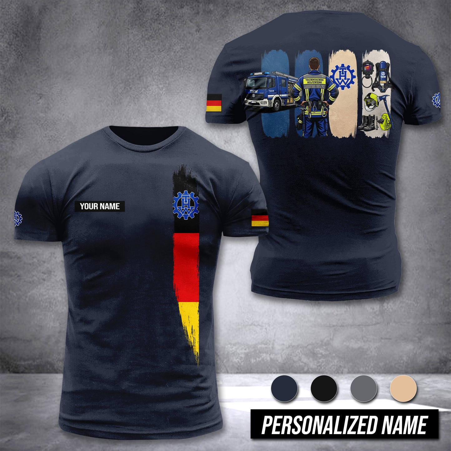 THW Germany customize T-shirt 433