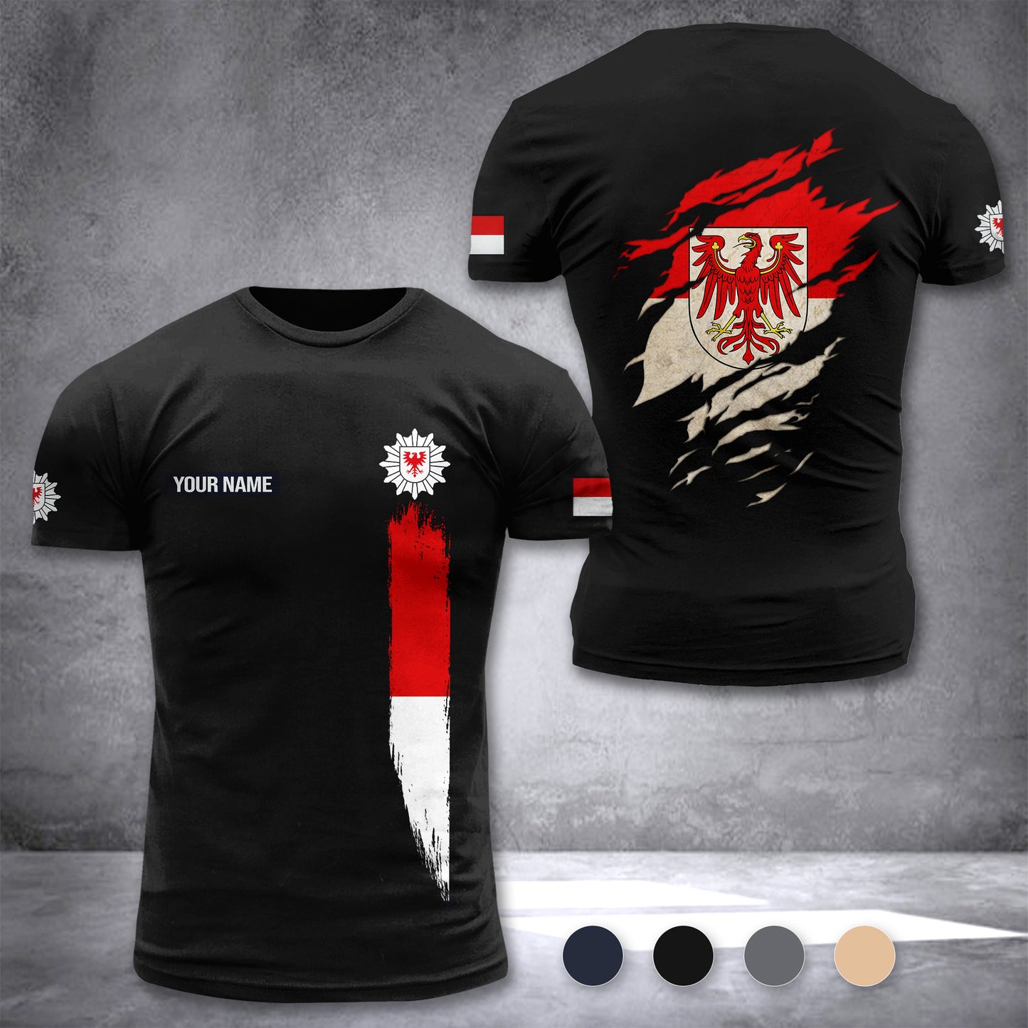 Polizei Brandenburg customize T-shirt 433