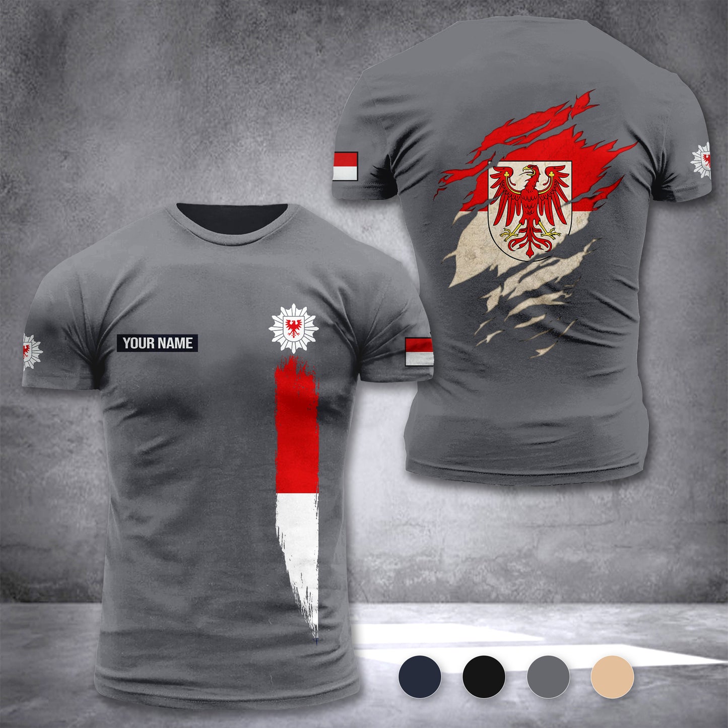 Polizei Brandenburg customize T-shirt 433