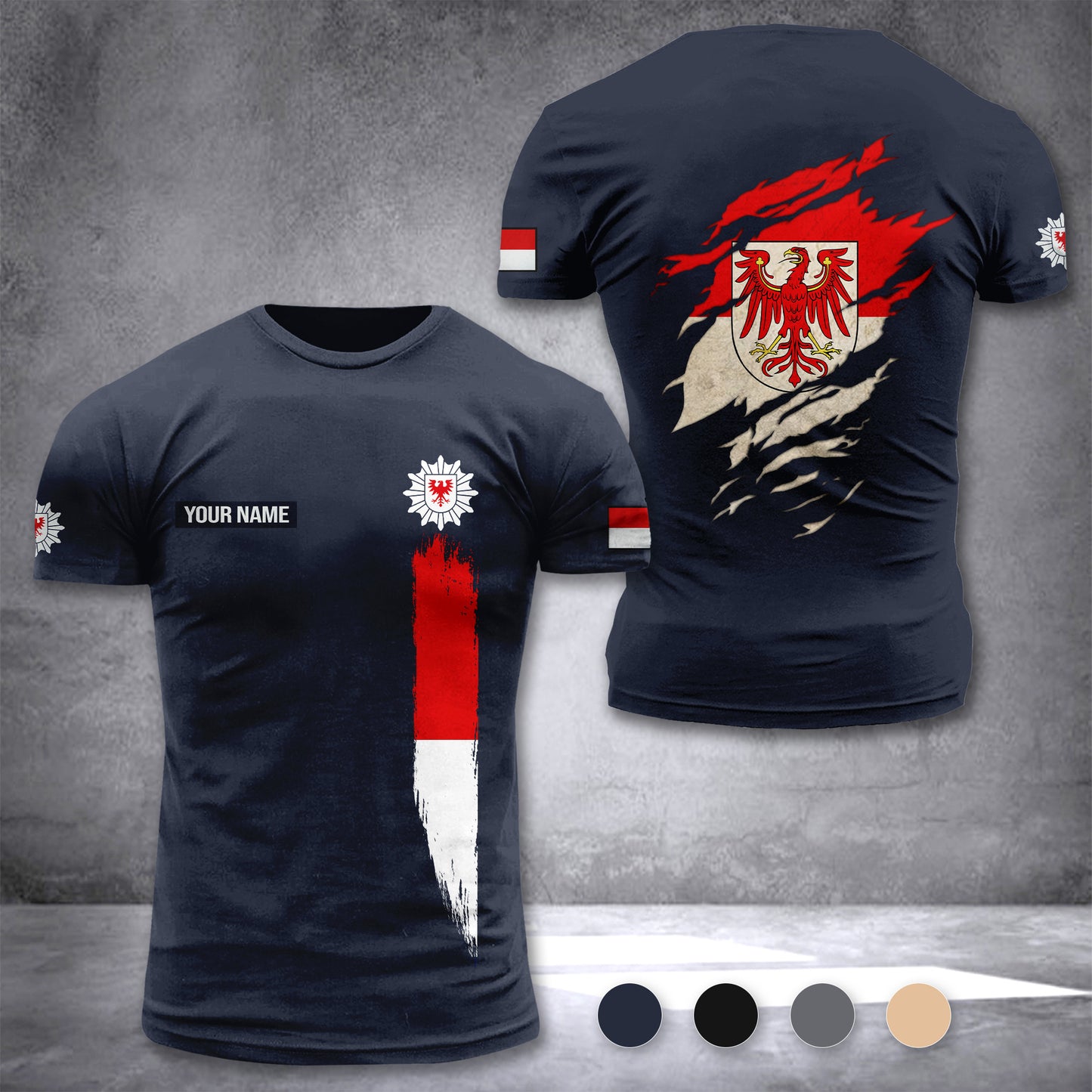 Polizei Brandenburg customize T-shirt 433