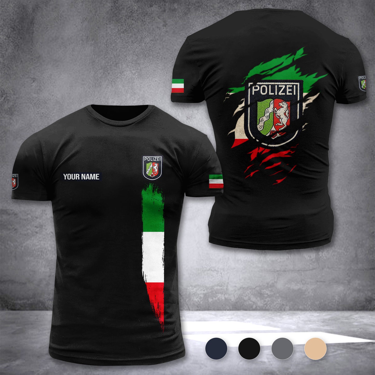 Polizei North Rhine-Westphalia customize T-shirt 433