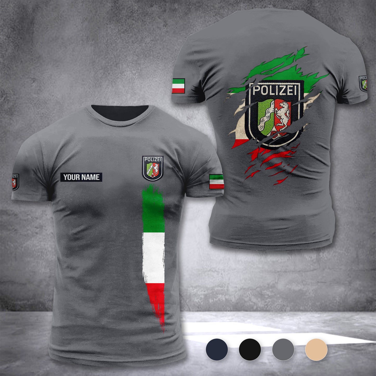Polizei North Rhine-Westphalia customize T-shirt 433
