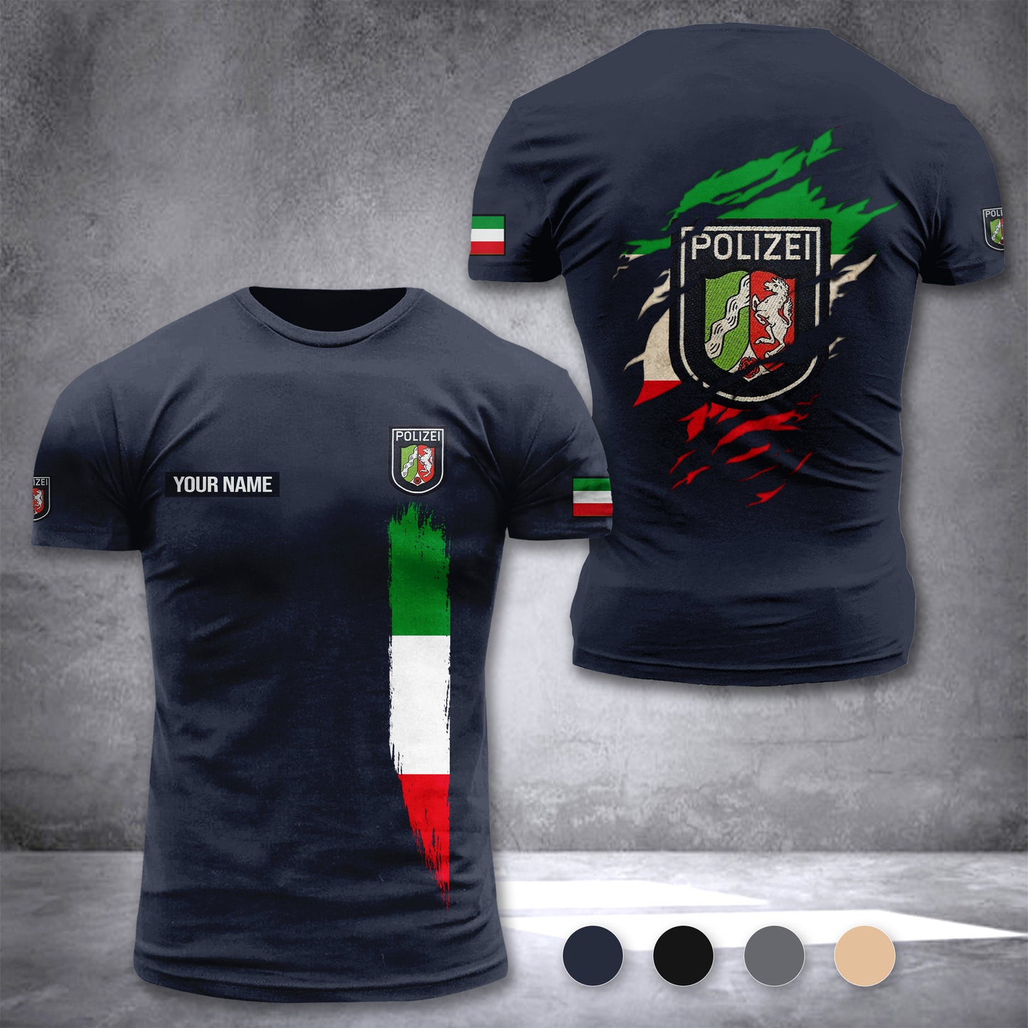 Polizei North Rhine-Westphalia customize T-shirt 433