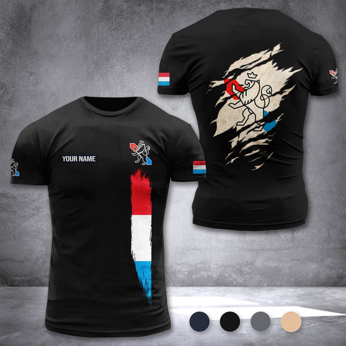 Grand Ducal Police customize T-shirt back