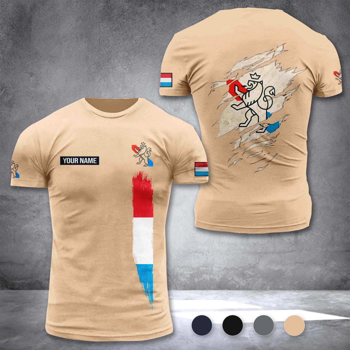 Grand Ducal Police customize T-shirt back