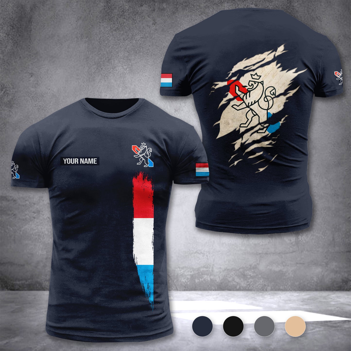Grand Ducal Police customize T-shirt back