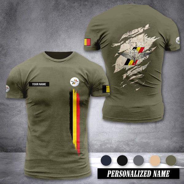 Special Operations Regiment Belgium customize T-shirt back