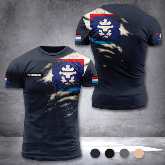Luxembourg Firefighter customize T-shirt zak