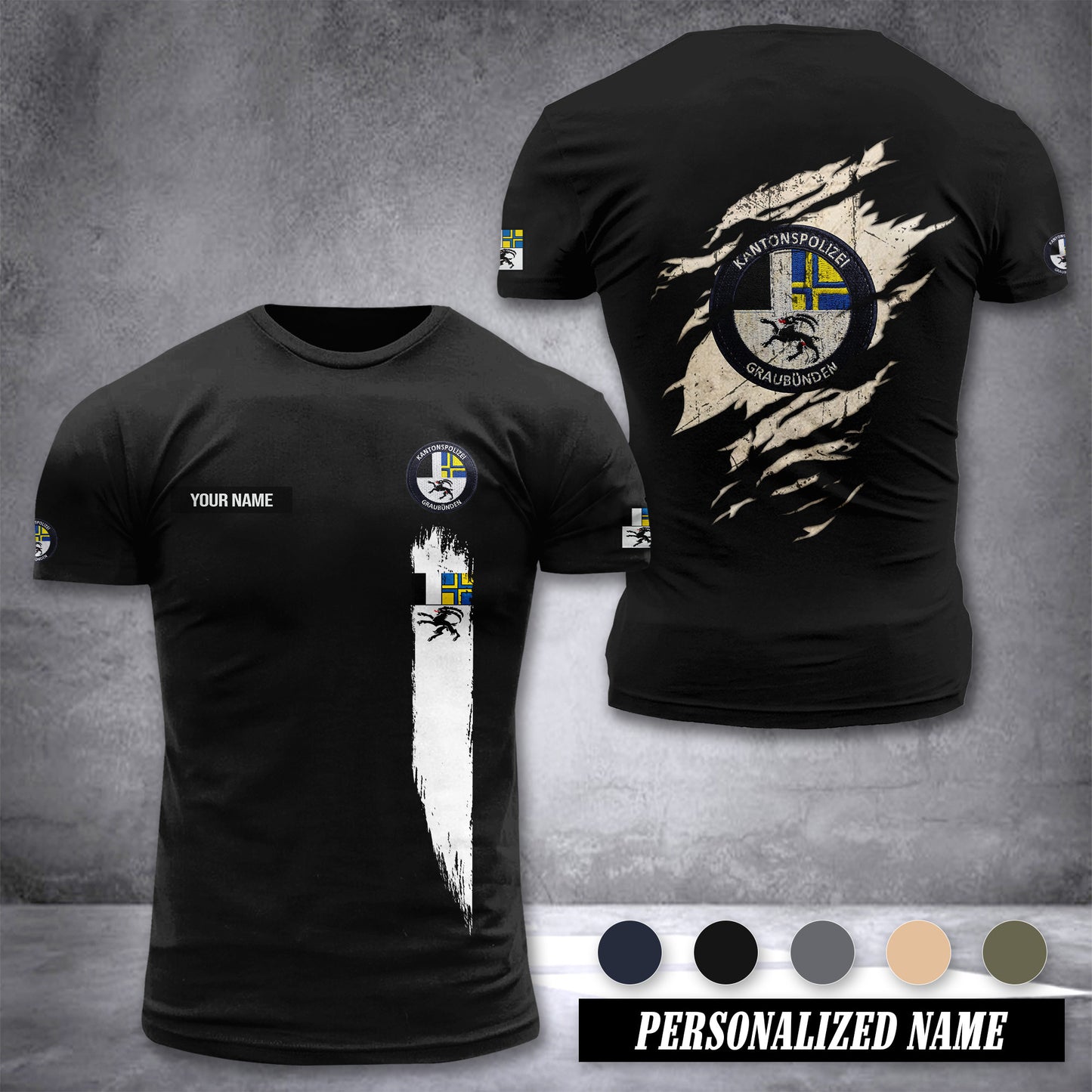 Polizei Graubünden customize T-shirt zak