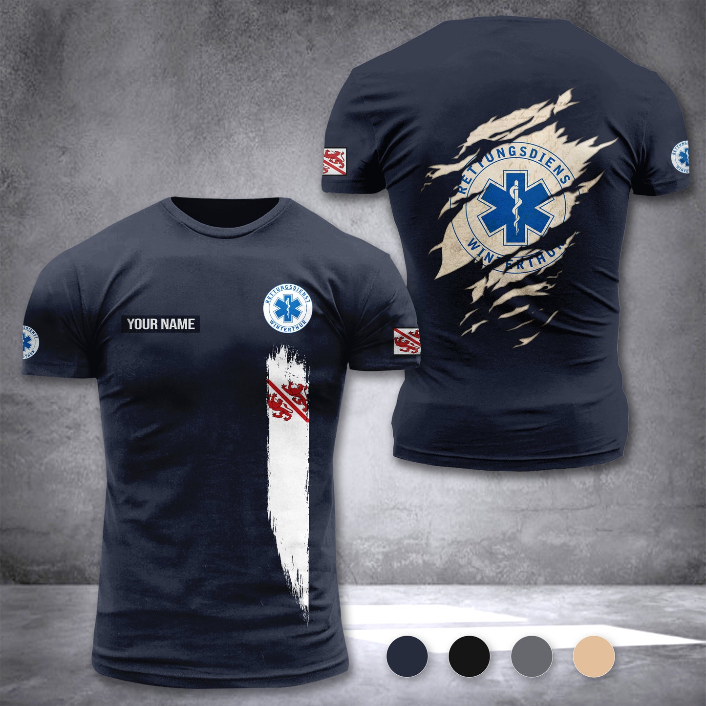 Rettungsdienst Winterthur customize T-shirt zak