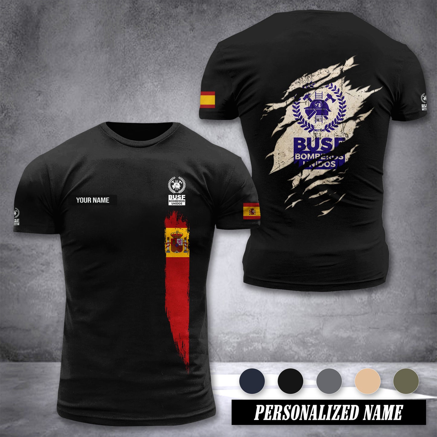 Bomberos Spain customize T-shirt zak