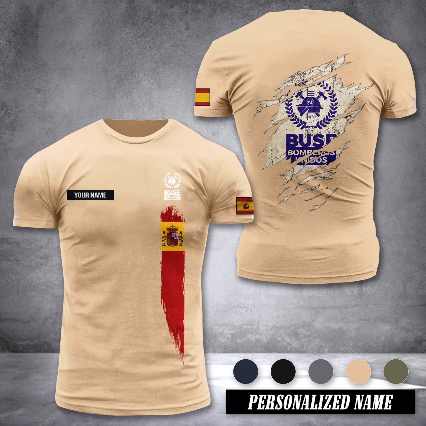Bomberos Spain customize T-shirt zak