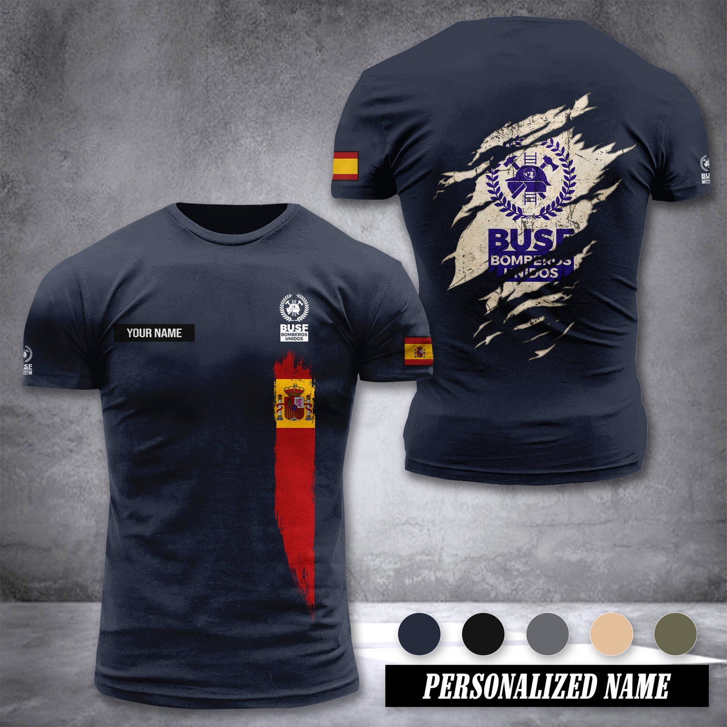 Bomberos Spain customize T-shirt zak