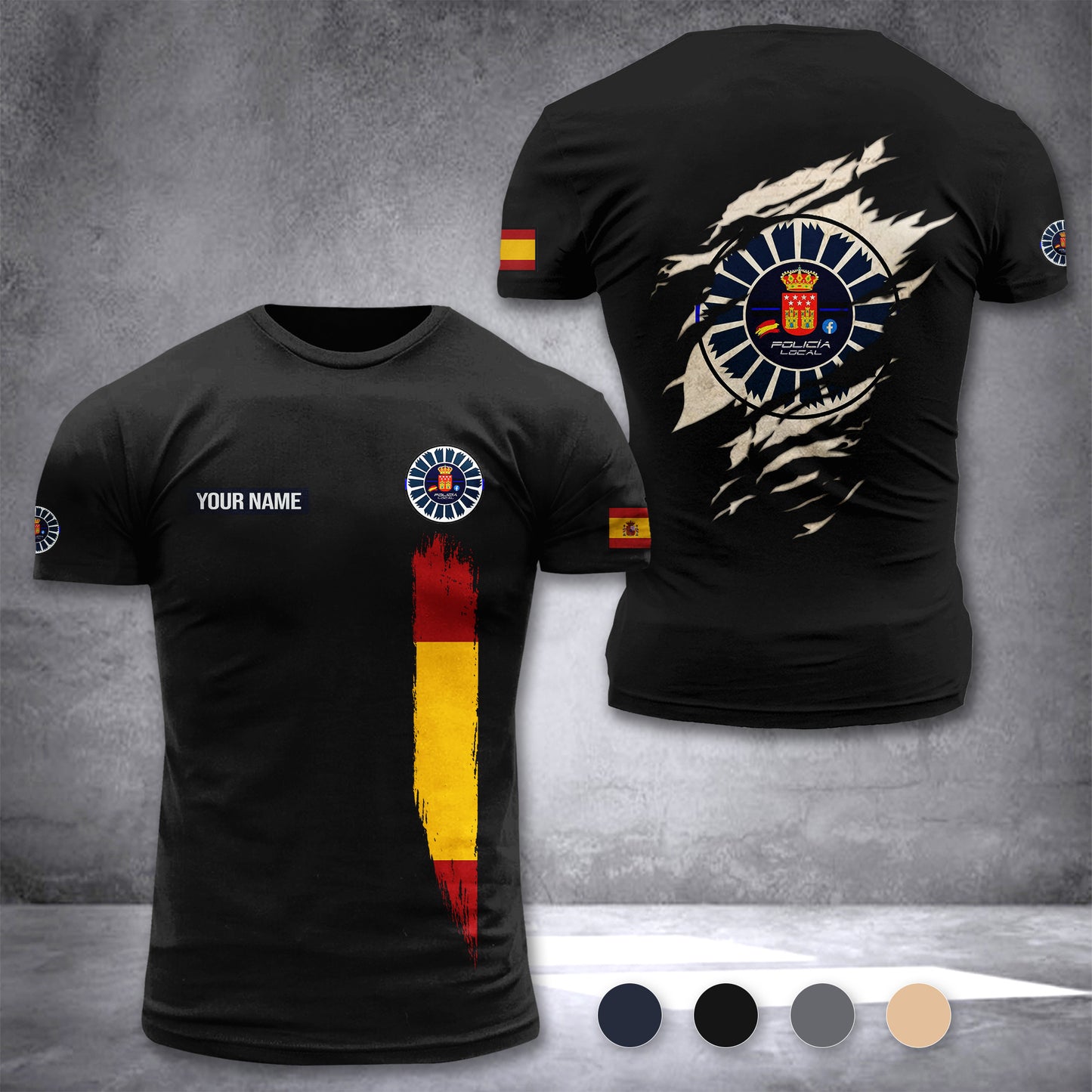 Policia Local customize T-shirt zak