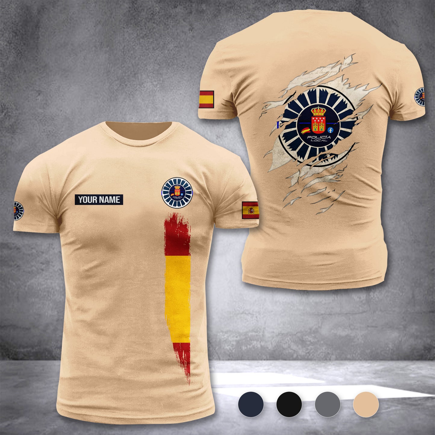 Policia Local customize T-shirt zak