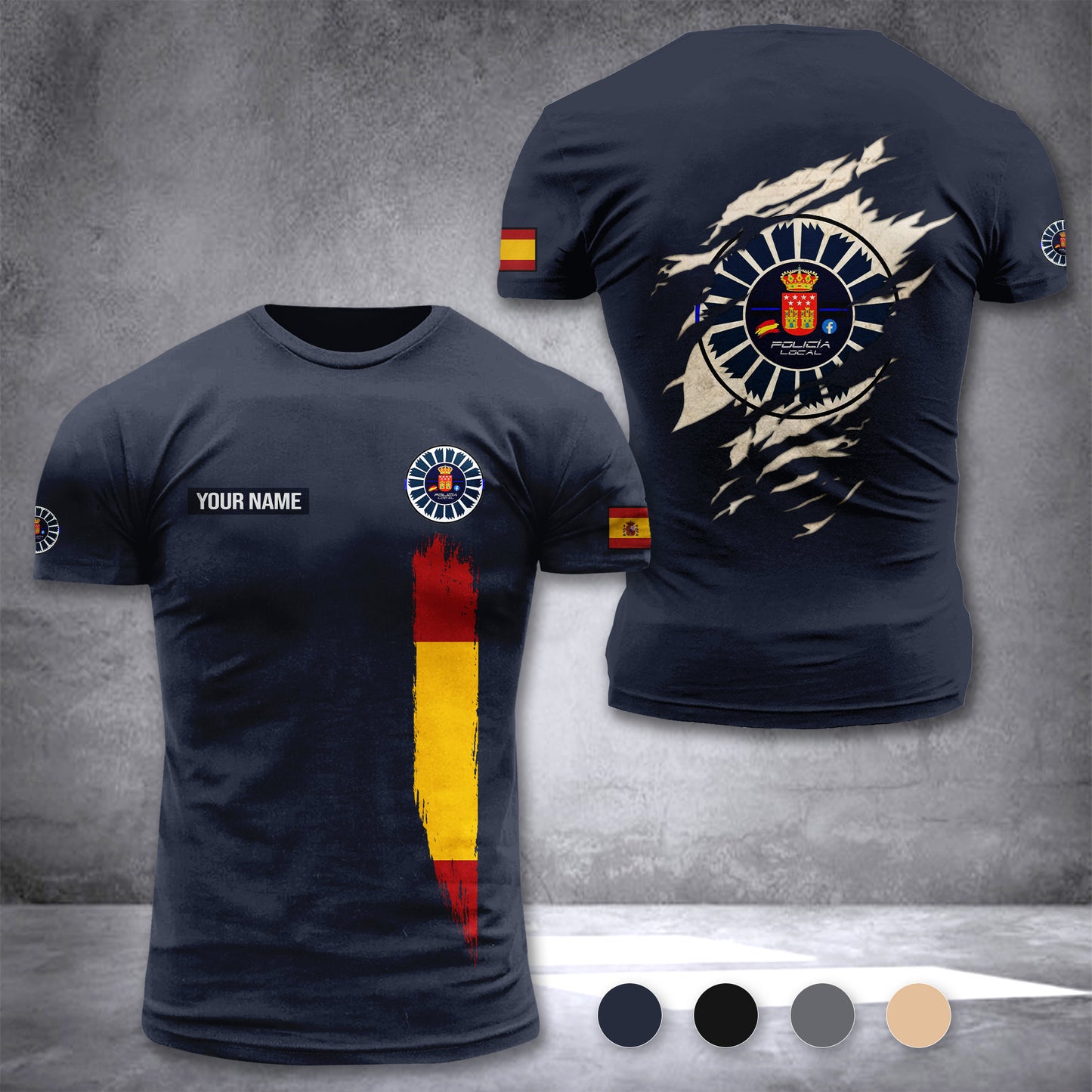 Policia Local customize T-shirt zak