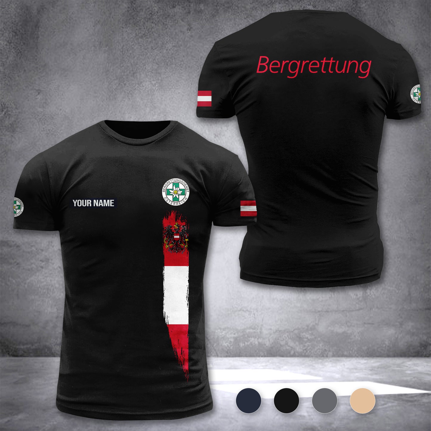 Bergrettung Austria customize T-shirt zak