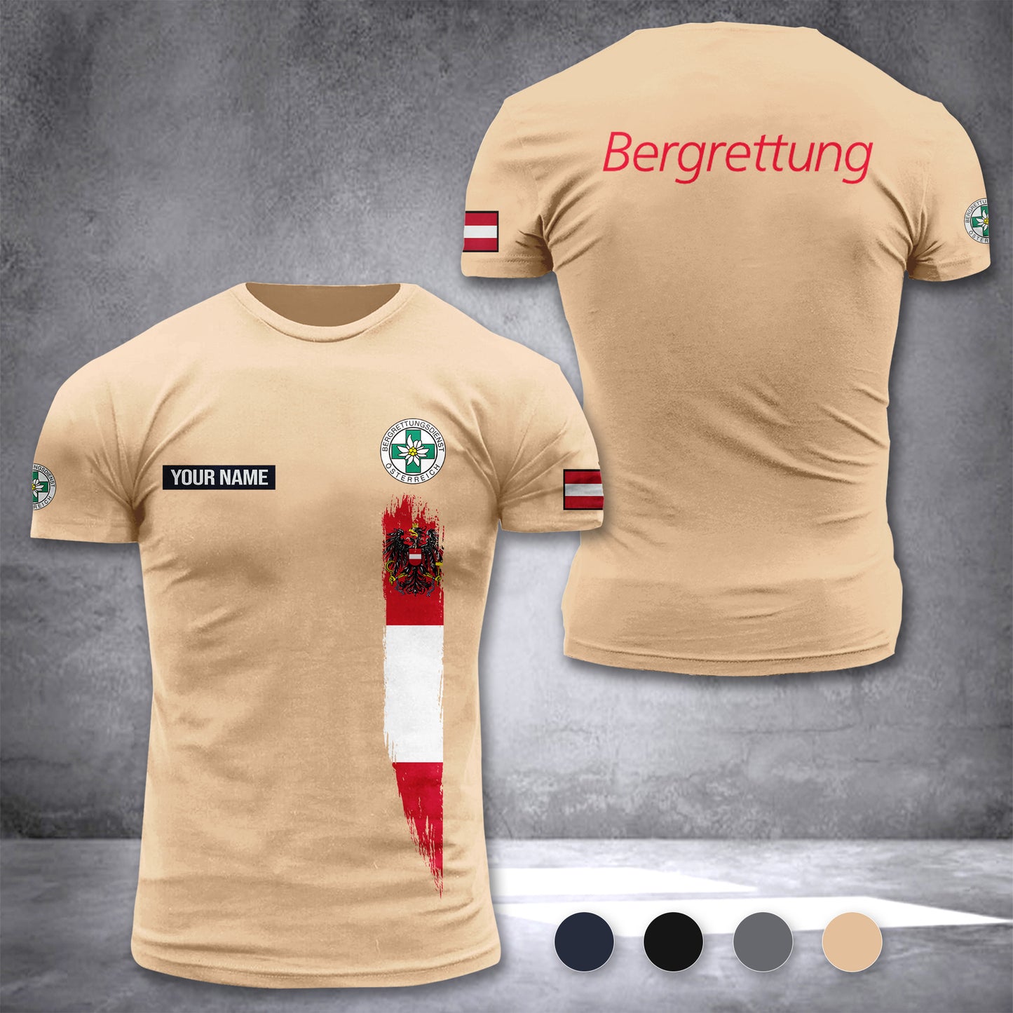 Bergrettung Austria customize T-shirt zak
