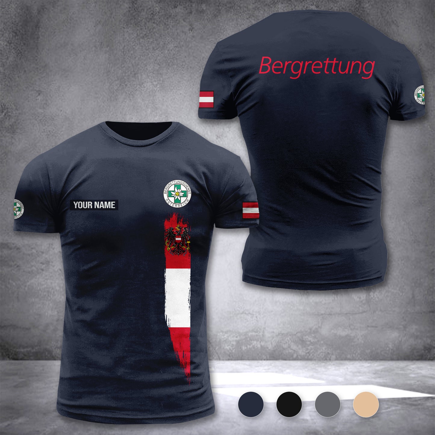 Bergrettung Austria customize T-shirt zak