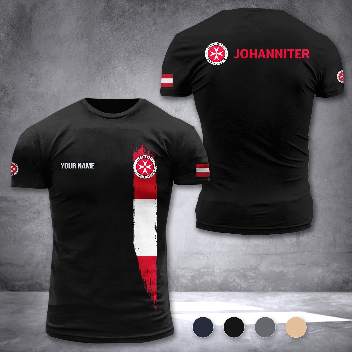 Johanniter Austria customize T-shirt zak