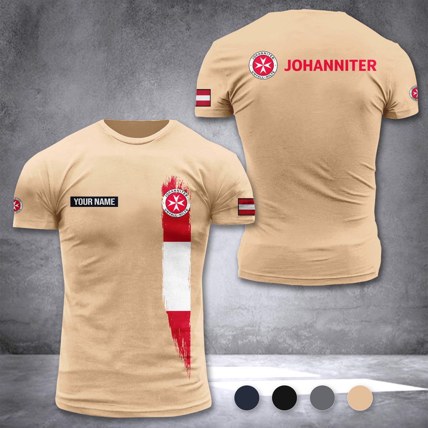 Johanniter Austria customize T-shirt zak