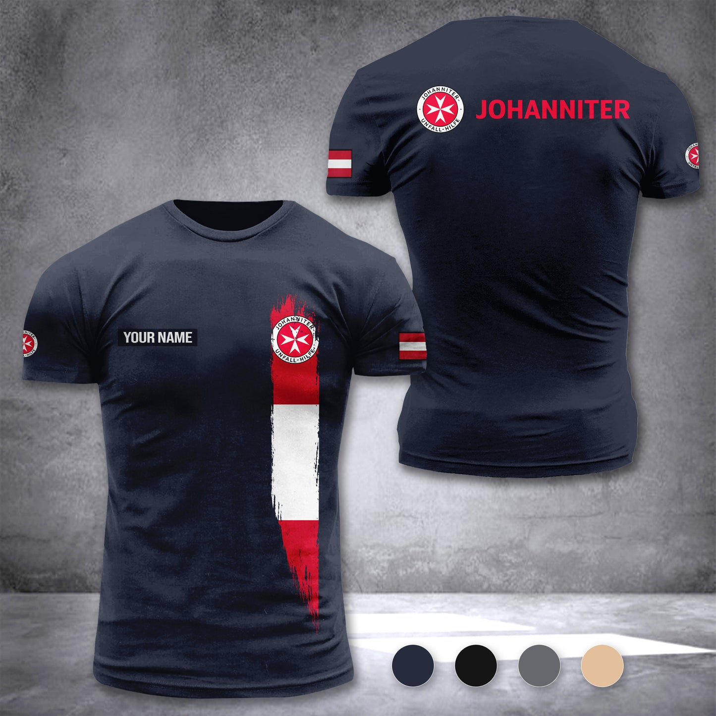 Johanniter Austria customize T-shirt zak