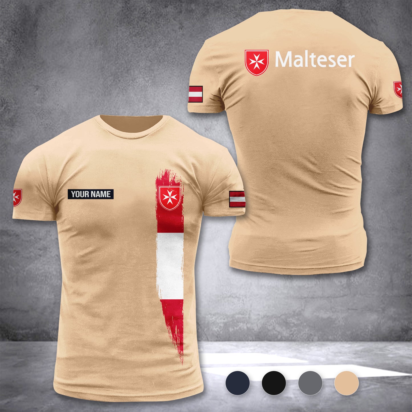 Malteser Austria customize T-shirt zak