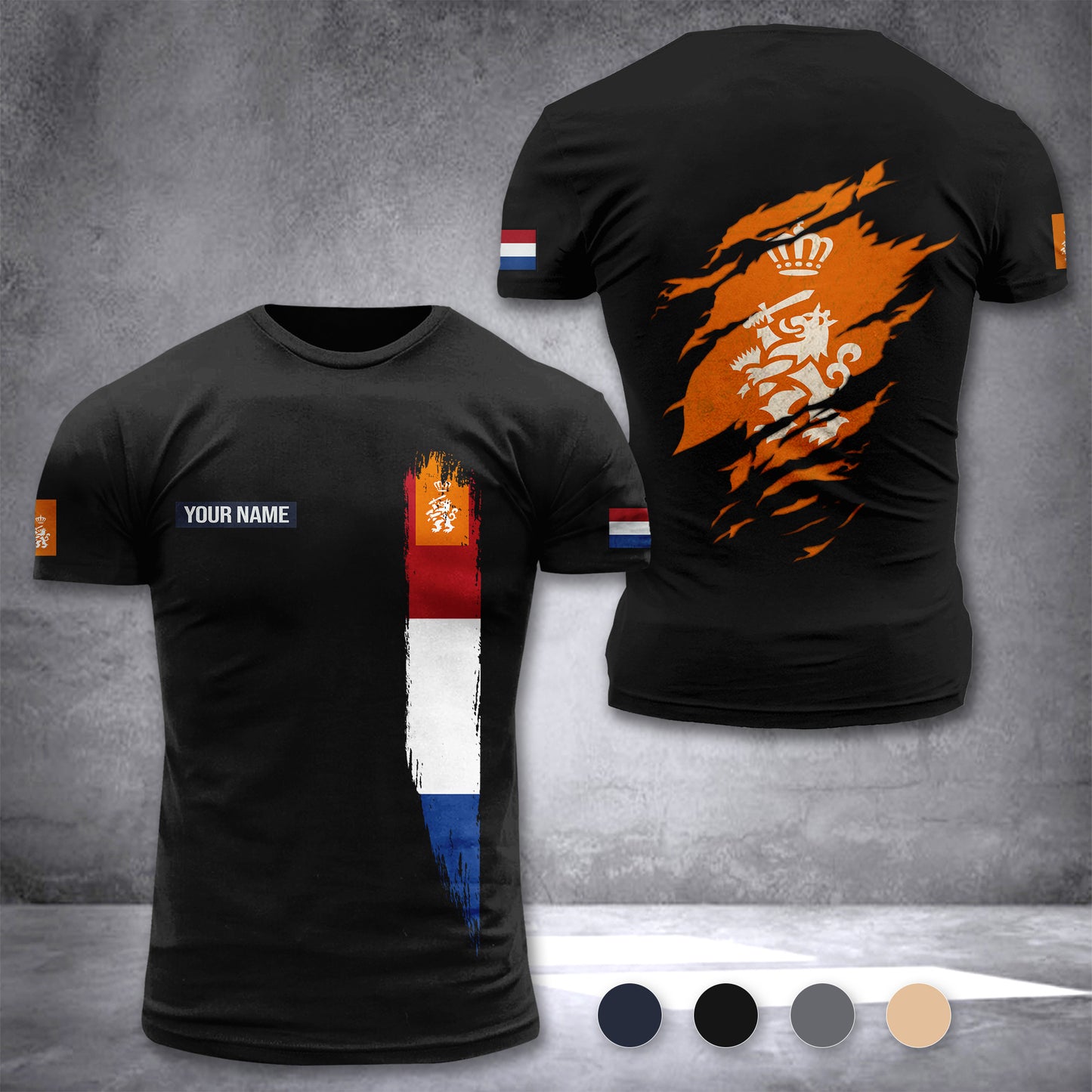 Koninklijke Landmacht Netherlands customize T-shirt zak