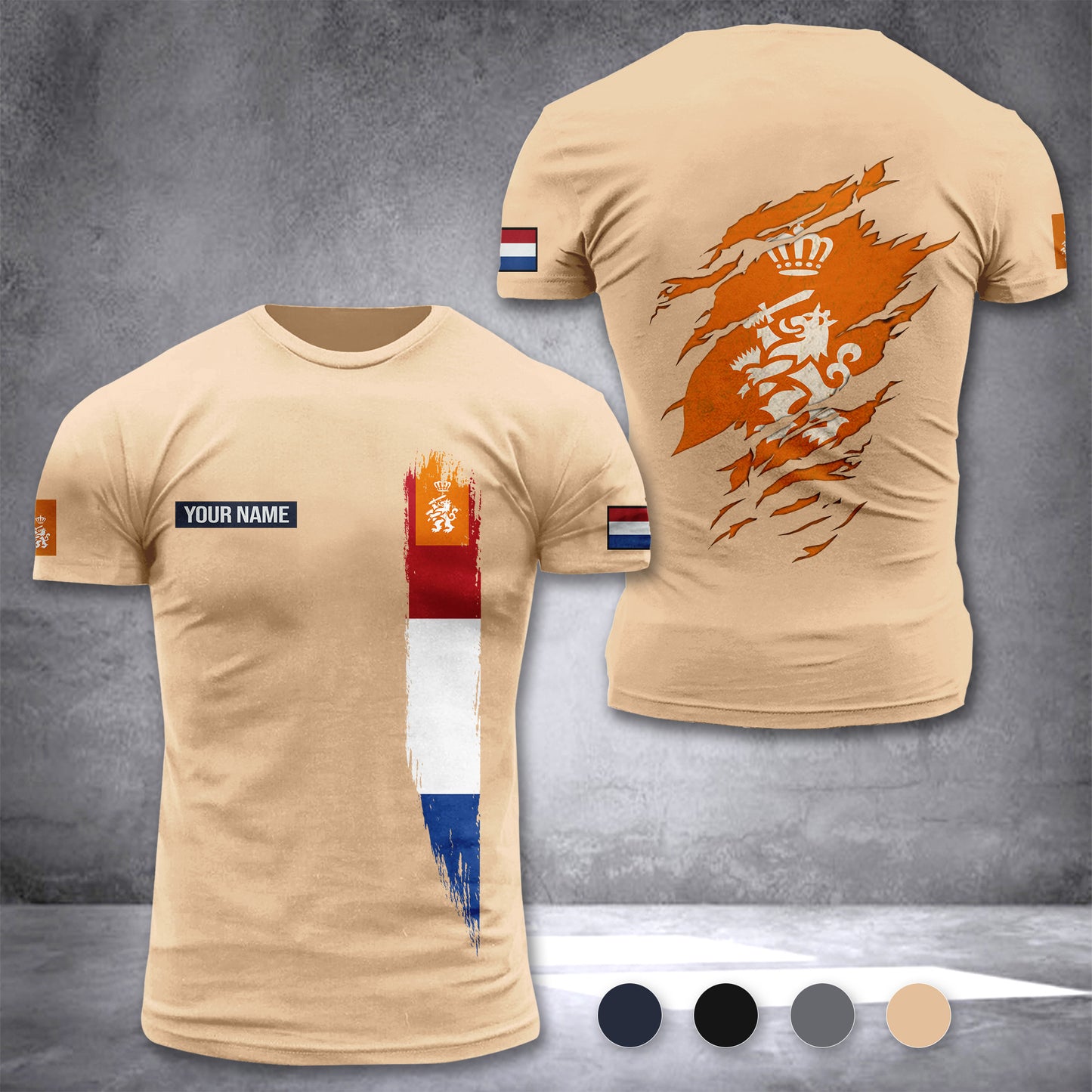 Koninklijke Landmacht Netherlands customize T-shirt zak