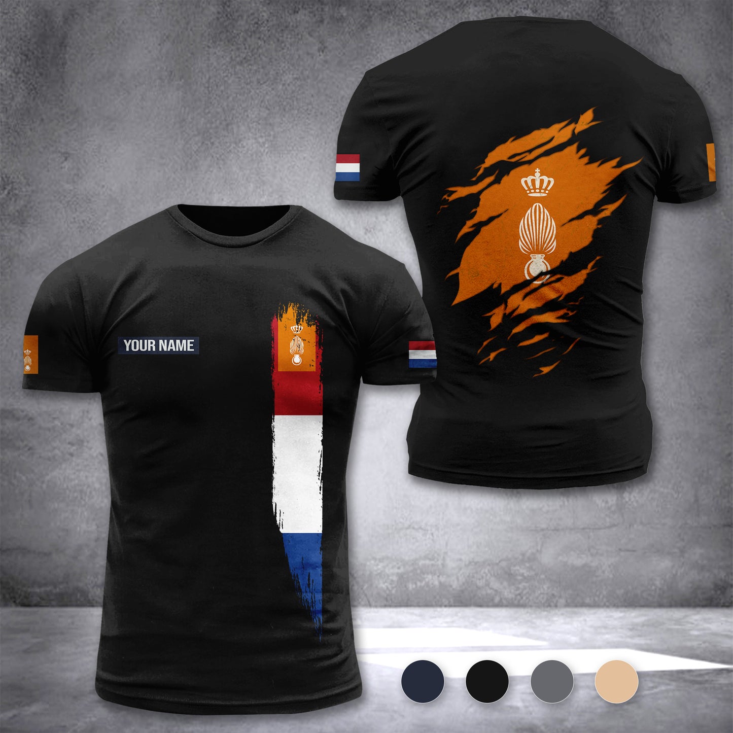 Koninklijke Marechaussee Netherlands customize T-shirt zak