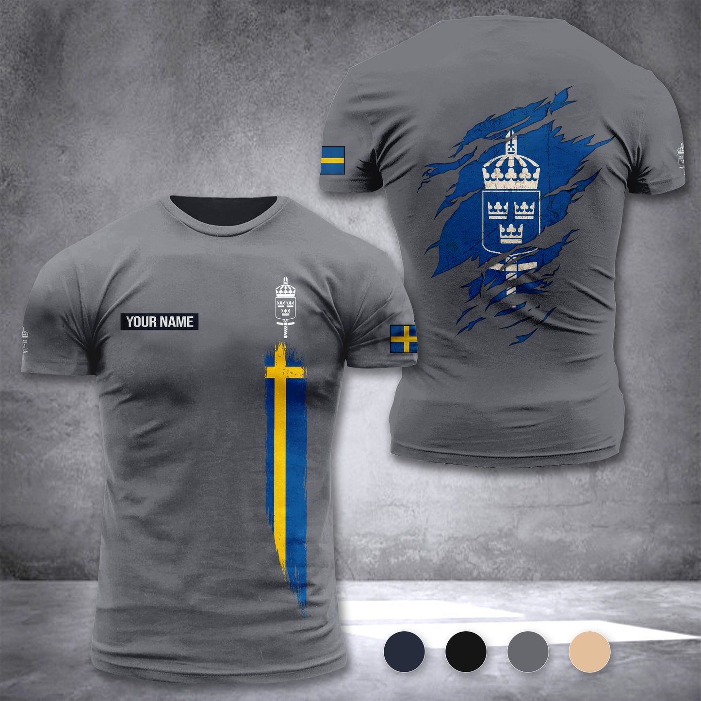 Försvarsmakten Sweden customize T-shirt 355