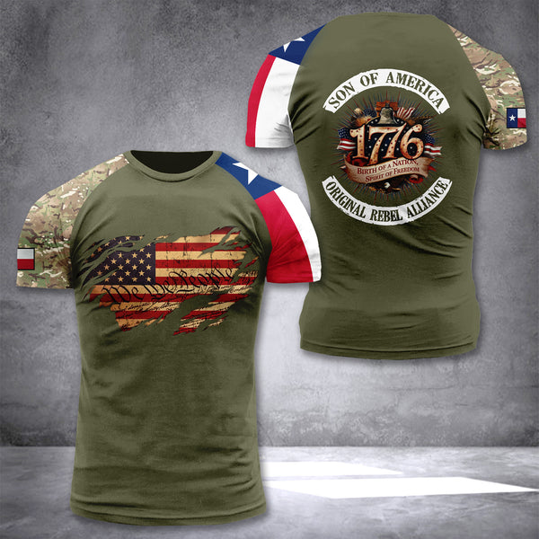 Texas 1776 customize T-shirt