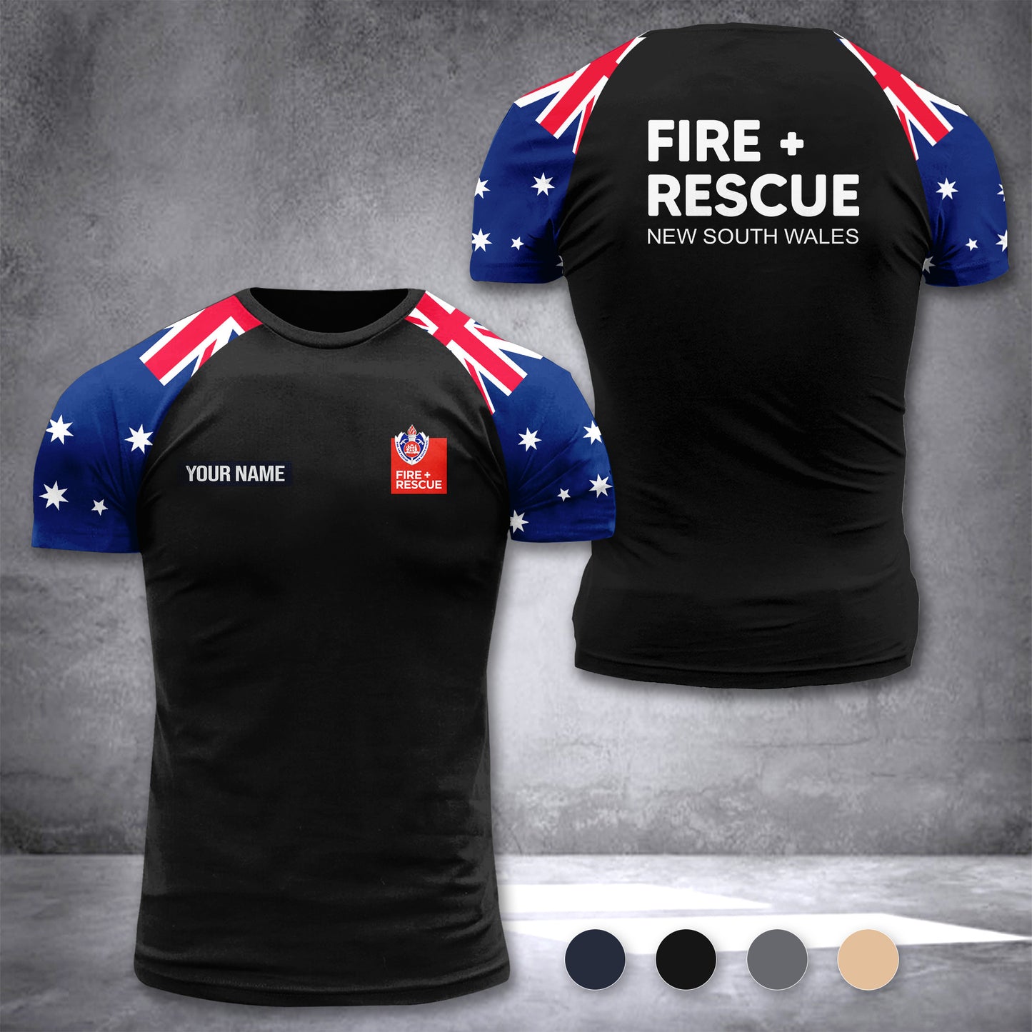 Fire and Rescue NSW Australia customize T-shirt 355
