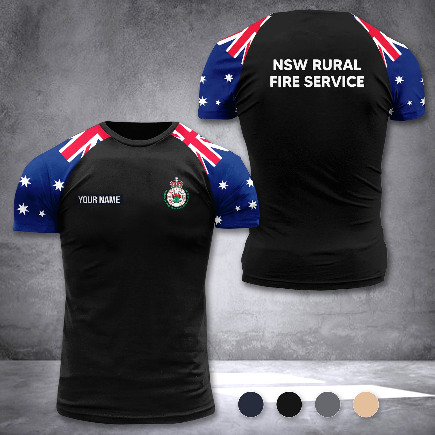 NSW Rural Fire Service Australia customize T-shirt 355