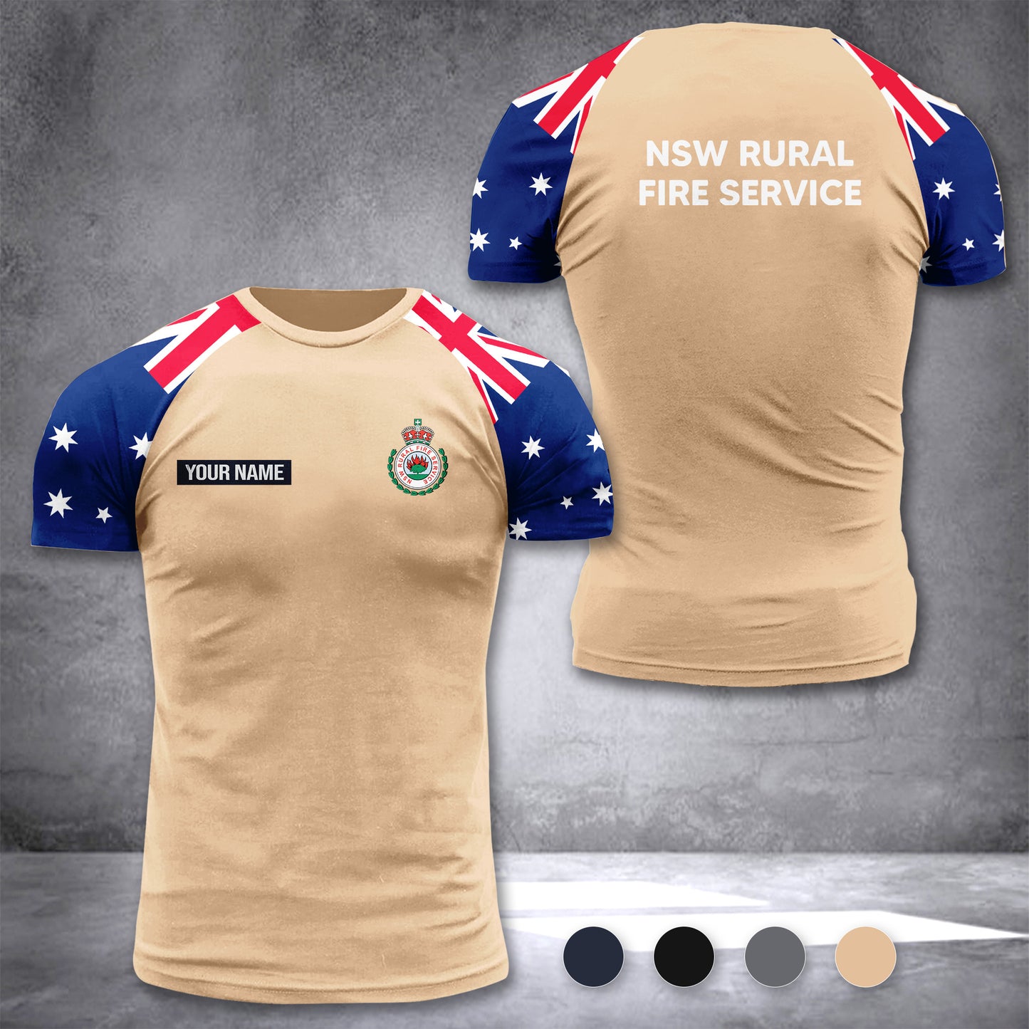 NSW Rural Fire Service Australia customize T-shirt 355