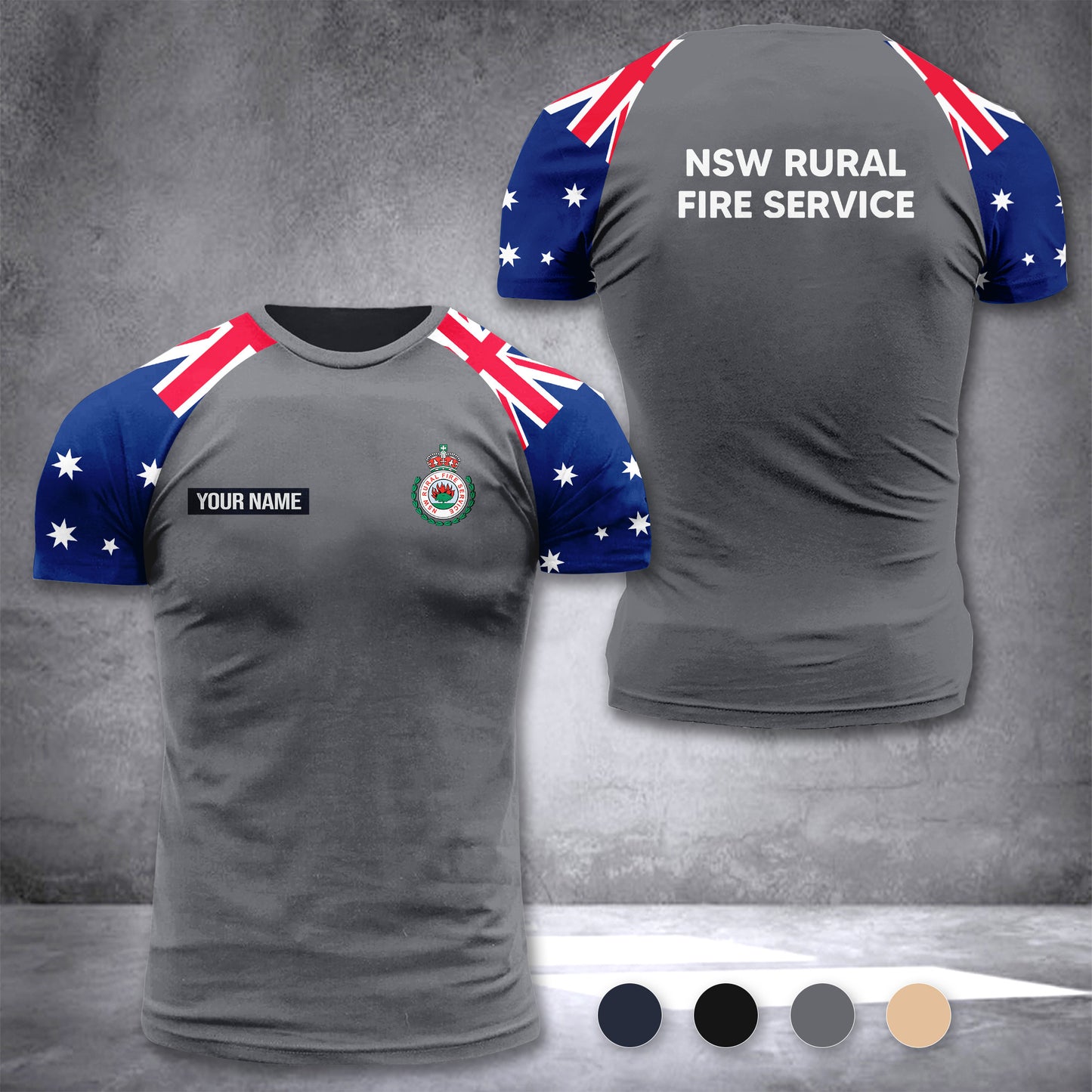 NSW Rural Fire Service Australia customize T-shirt 355