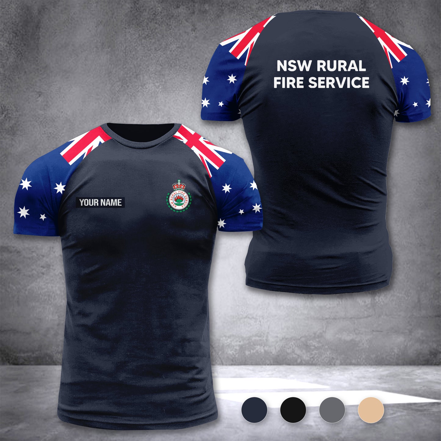 NSW Rural Fire Service Australia customize T-shirt 355